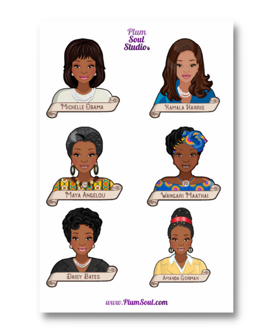 Black History Sheroes One Sticker Sheet