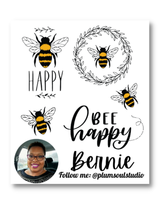 Bee Happy Contact Cards
