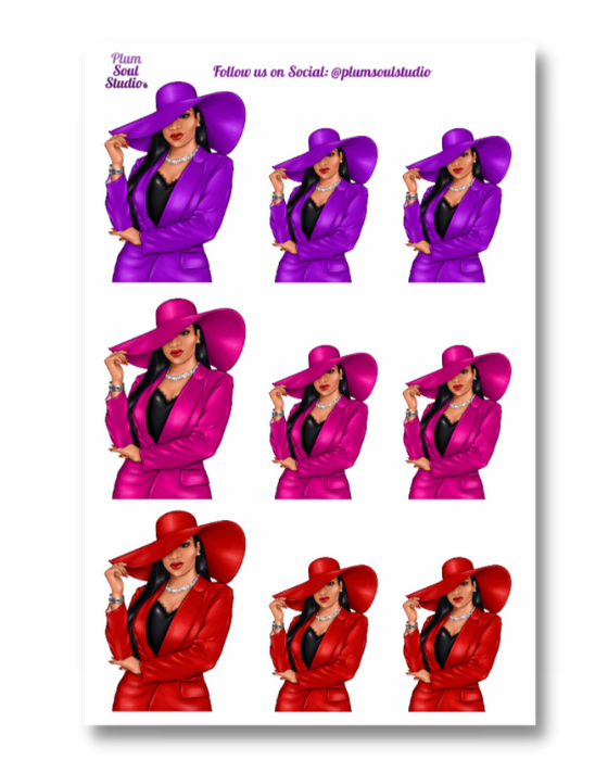 Trina Easter Hat Sticker Sheet