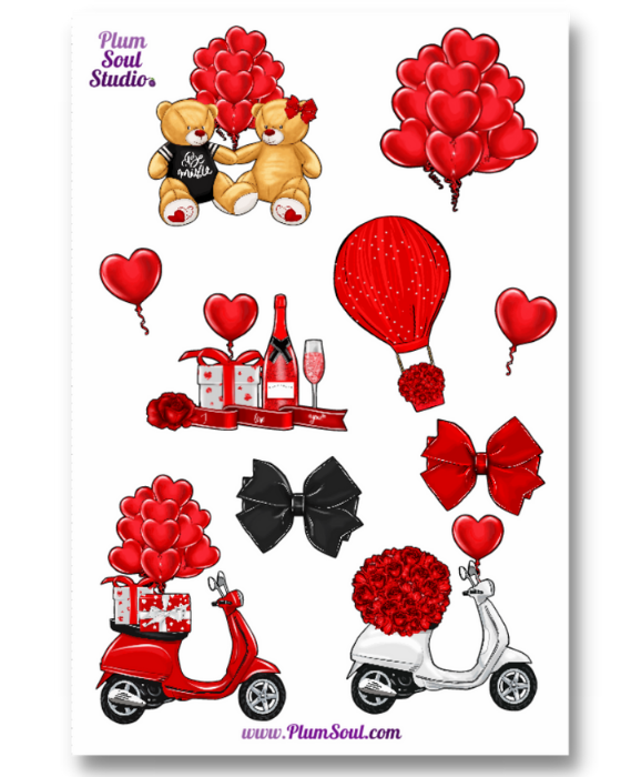 Valentine Things Sticker Sheets
