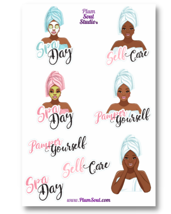 Monica Spa Time Sticker Sheet