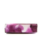 Plum Watercolor Small Tassel Clutch