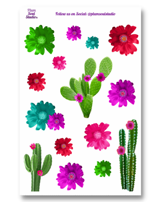 Desert Blossoms Sticker Sheet