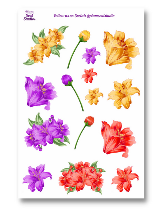 Flower Brights Sticker Sheet