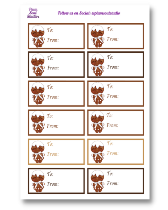 Ginger Cuties Gift Labels