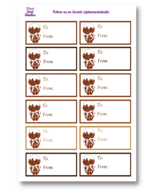 Ginger Cuties Gift Labels