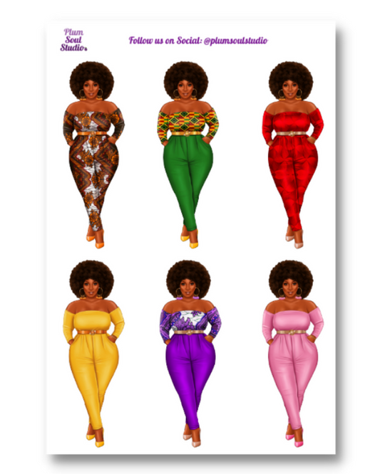 Keisha Assorted Sticker Sheet