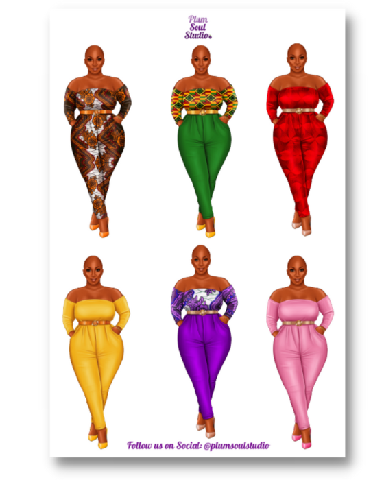 Keisha Assorted Sticker Sheet