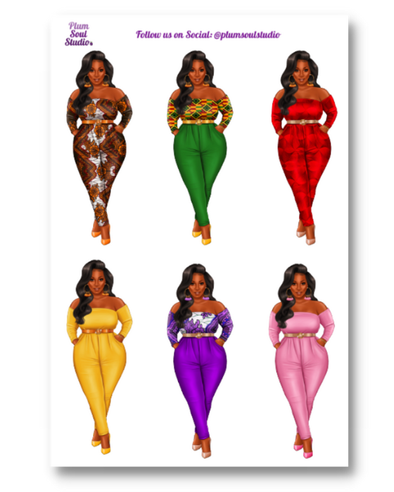 Keisha Assorted Sticker Sheet