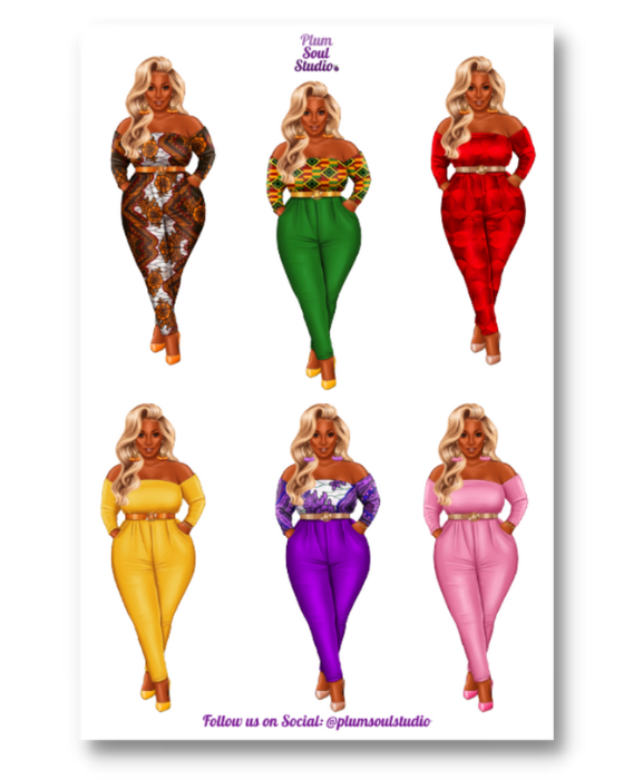 Keisha Assorted Sticker Sheet