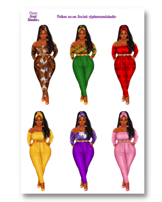Keisha Assorted Sticker Sheet