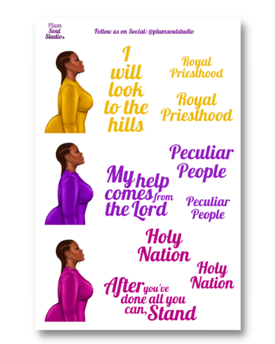 Look to the Hills Sticker Sheet