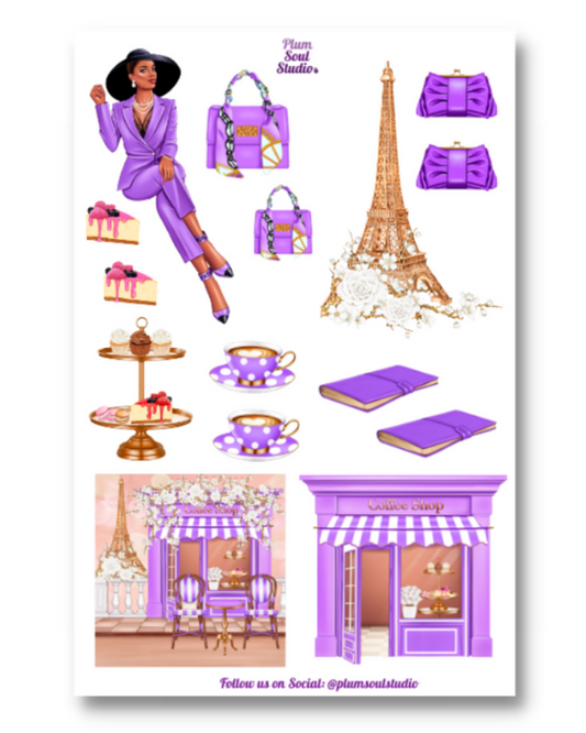 Planning in Paris Sticker Sheet
