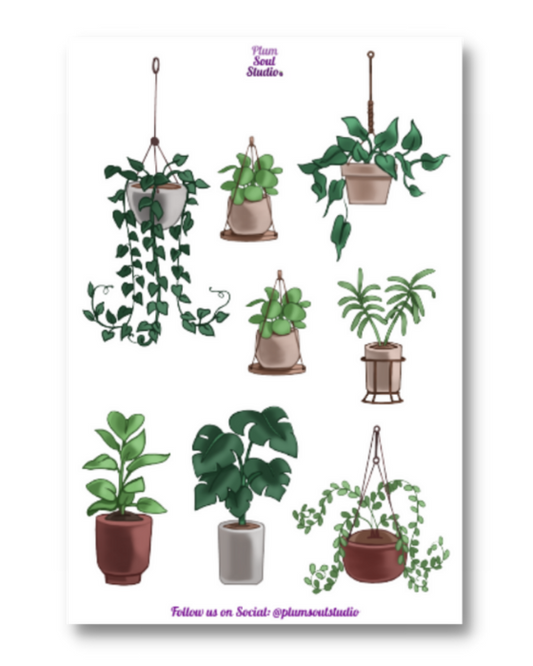 Plants, Plants, Plants Sticker Sheet