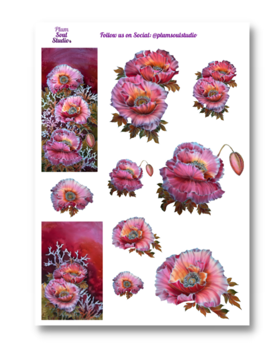 Poppies Sticker Sheet