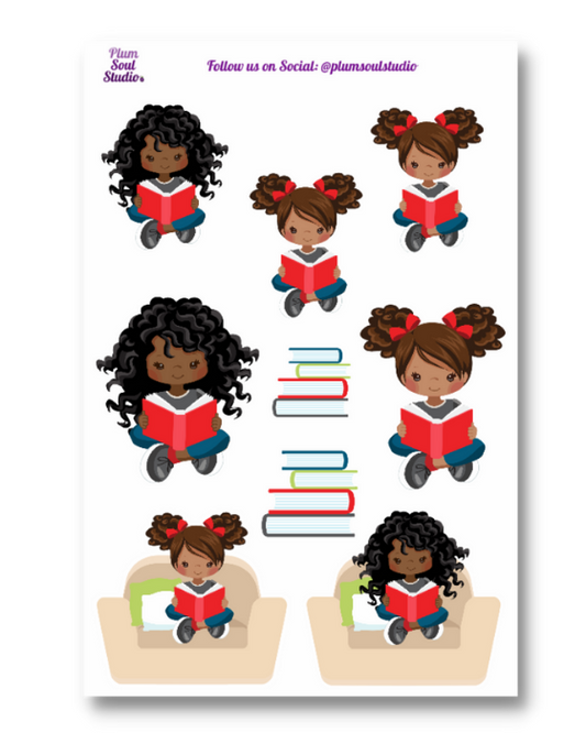 Bailey The Reader Two Sticker Sheet